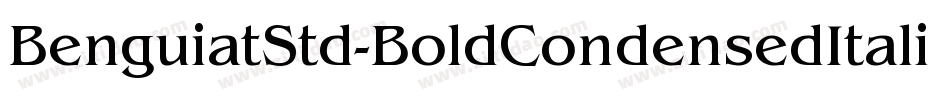 BenguiatStd-BoldCondensedItalic字体转换