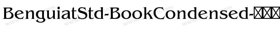 BenguiatStd-BookCondensed字体转换