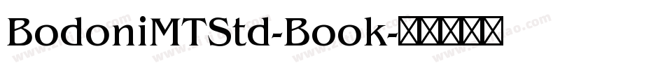 BodoniMTStd-Book字体转换