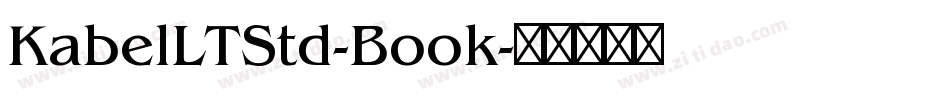 KabelLTStd-Book字体转换