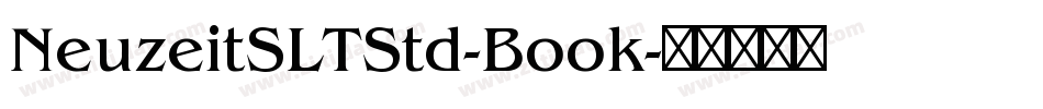 NeuzeitSLTStd-Book字体转换