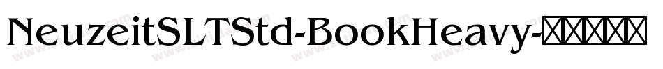 NeuzeitSLTStd-BookHeavy字体转换