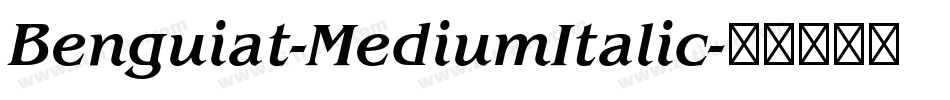 Benguiat-MediumItalic字体转换