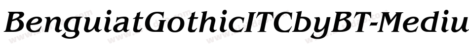 BenguiatGothicITCbyBT-Medium字体转换