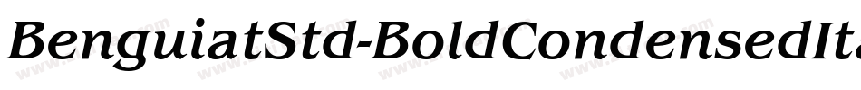 BenguiatStd-BoldCondensedItalic字体转换