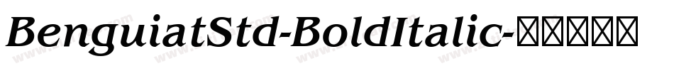 BenguiatStd-BoldItalic字体转换
