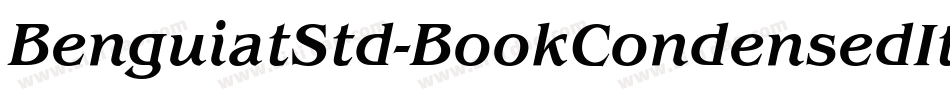 BenguiatStd-BookCondensedItalic字体转换