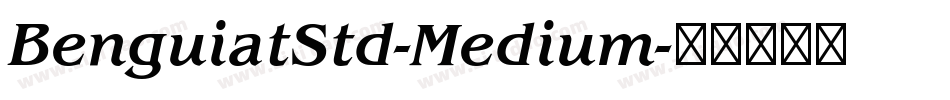 BenguiatStd-Medium字体转换