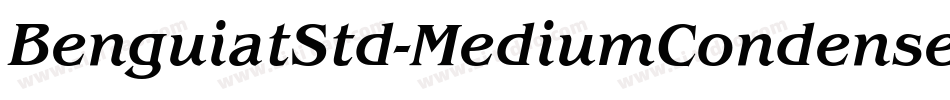BenguiatStd-MediumCondensed字体转换