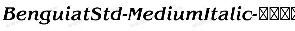BenguiatStd-MediumItalic字体转换