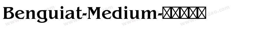 Benguiat-Medium字体转换