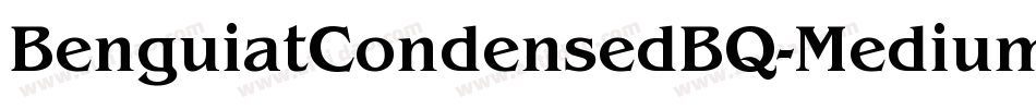 BenguiatCondensedBQ-MediumItalic字体转换