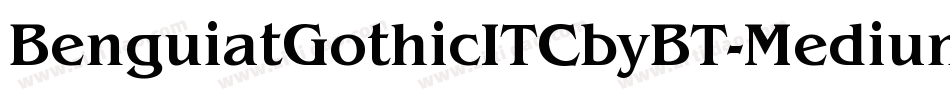 BenguiatGothicITCbyBT-Medium字体转换