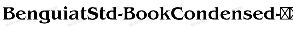 BenguiatStd-BookCondensed字体转换