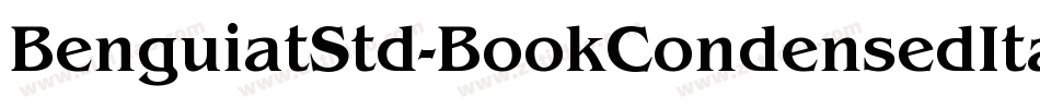 BenguiatStd-BookCondensedItalic字体转换