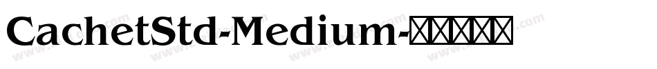 CachetStd-Medium字体转换