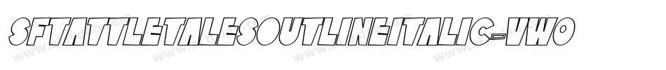 SfTattleTalesOutlineItalic-VW06字体转换