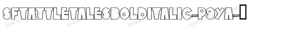 SfTattleTalesBoldItalic-p9ya字体转换