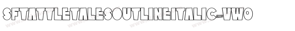 SfTattleTalesOutlineItalic-VW06字体转换