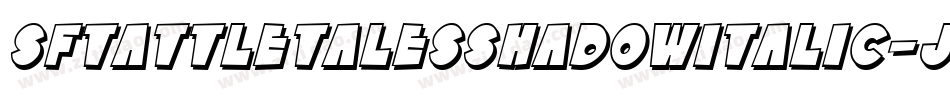 SfTattleTalesShadowItalic-JWr7字体转换