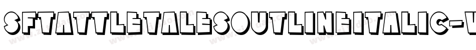 SfTattleTalesOutlineItalic-VW06字体转换
