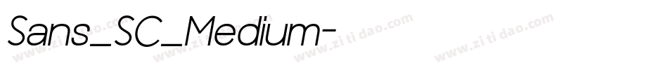 Sans_SC_Medium字体转换