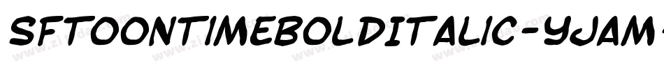 SfToontimeBoldItalic-yjam字体转换