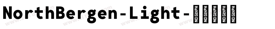 NorthBergen-Light字体转换