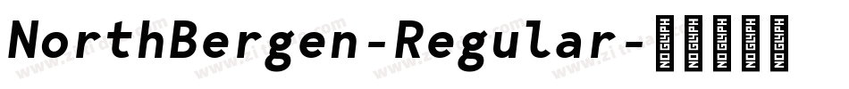 NorthBergen-Regular字体转换