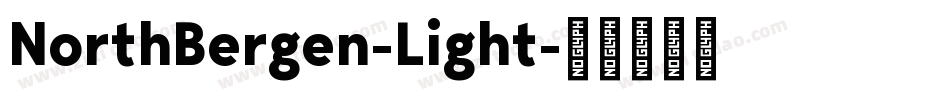NorthBergen-Light字体转换