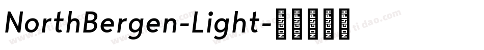 NorthBergen-Light字体转换