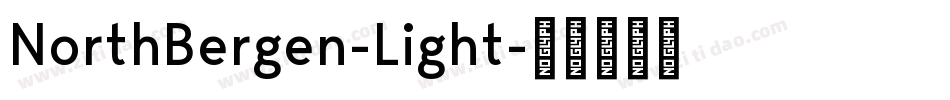 NorthBergen-Light字体转换