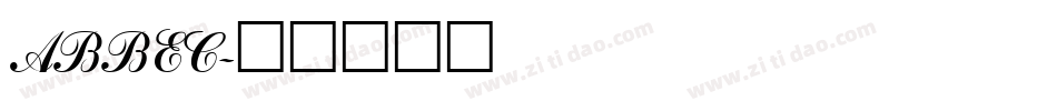 ABBEC字体转换