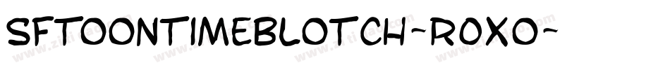 SfToontimeBlotch-R0xo字体转换