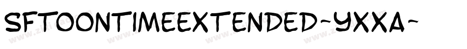 SfToontimeExtended-YXxa字体转换