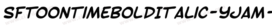 SfToontimeBoldItalic-yjam字体转换