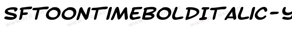 SfToontimeBoldItalic-yjam字体转换