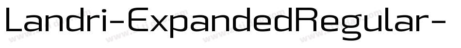 Landri-ExpandedRegular字体转换