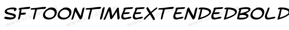 SfToontimeExtendedBoldItalic-6azg字体转换