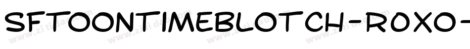 SfToontimeBlotch-R0xo字体转换