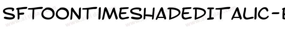 SfToontimeShadedItalic-BGV3字体转换 SfToontimeShadedItalic-BGV3字体转换