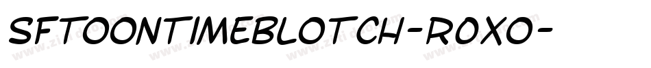 SfToontimeBlotch-R0xo字体转换
