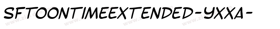 SfToontimeExtended-YXxa字体转换