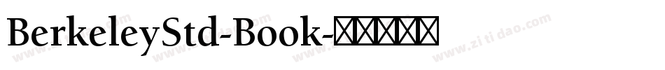 BerkeleyStd-Book字体转换