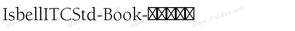 IsbellITCStd-Book字体转换