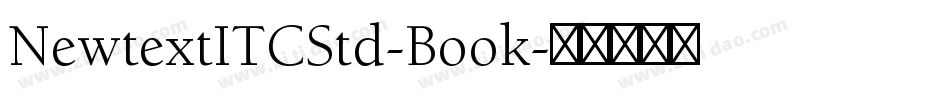 NewtextITCStd-Book字体转换