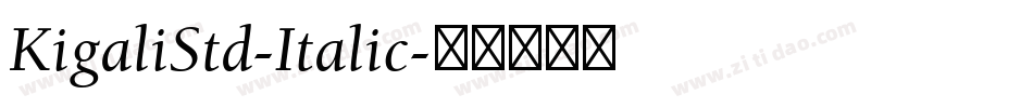 KigaliStd-Italic字体转换 KigaliStd-Italic字体转换