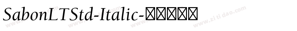 SabonLTStd-Italic字体转换