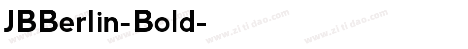 JBBerlin-Bold字体转换