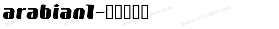 arabian1字体转换